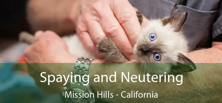 Spaying and Neutering Mission Hills - California